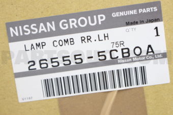 265555CB0A LAMP COMB RR,LH