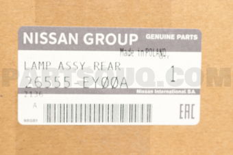 26555EY00A LAMP ASSY-REAR COMBINATION,LH