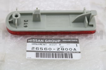 26560ZQ00A REFLEX REFLECTOR ASSY-RH
