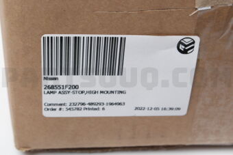 268551F200 LAMP ASSY-STOP,HIGH MOUNTING