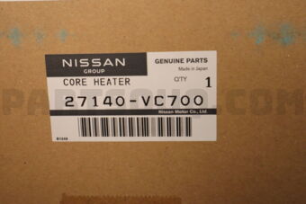 27140VC700 Nissan CORE ASSY-FRONT HEATER