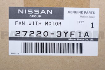 272203YF1A FAN WITH MOTOR