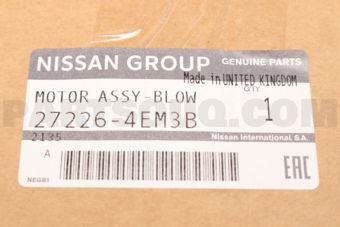 272264EM3B MOTOR ASSY-BLOW