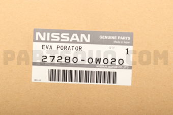 272800W020 EVAPORATOR ASSY-COOLER