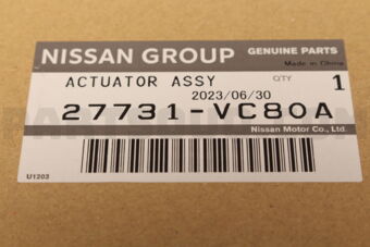 27731VC80A ACTUATOR ASSY