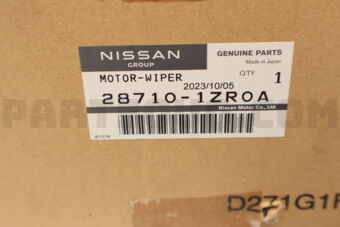 287101ZR0A MOTOR WIPER