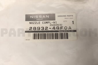 289324GF0A Nissan NOZZLE COMPL-WI