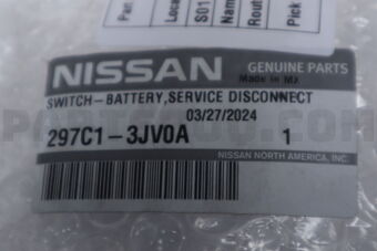 297C13JV0A SWITCH BATTERY,SERVICE DISCONNECT