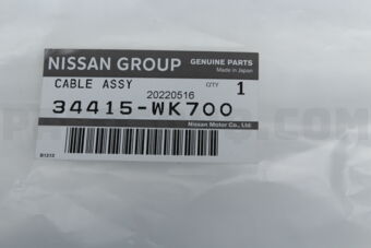 34415WK700 CABLE ASSY-SELECT