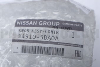 349105DA0A KNOB ASSY CONTR