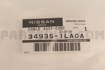 349351LA0A CABLE ASSY-CONTROL
