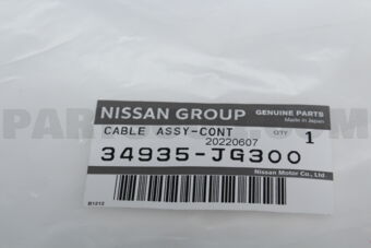 34935JG300 CABLE ASSY-CONTROL