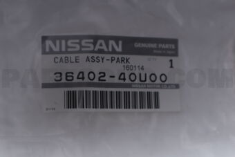 3640240U00 Nissan CABLE ASSY-PARKING BRAKE,FRONT