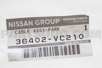 36402VC210 CABLE ASSY-PARK