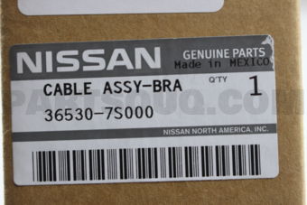 365307S000 CABLE ASSY-BRAKE,REAR RH
