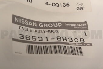 365318H30B CABLE ASSY-BRAKE,REAR LH