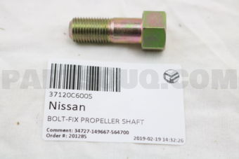 37120C6005 BOLT-FIX PROPELLER SHAFT