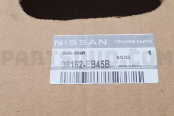 38162EB45B SHAFT ASSY-REAR