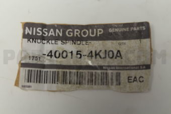 400154KJ0A KNUCKLE SPINDLE