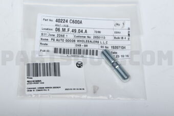 40224C600A STUD-FRONT HUB