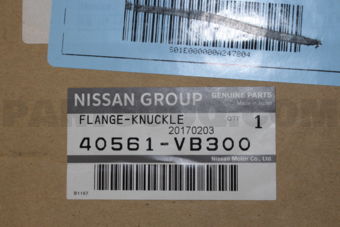 40561VB300 FLANGE-KNUCKLE,RH