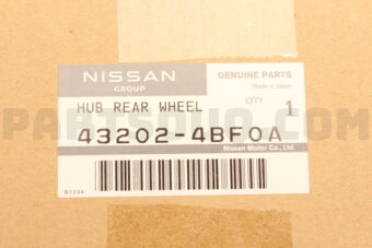432024BF0A HUB REAR WHEEL
