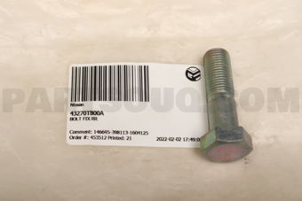 43270T800A BOLT FIX RR