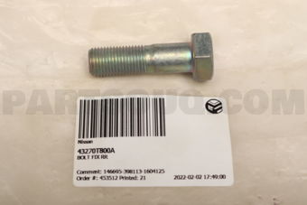 43270T800A BOLT FIX RR