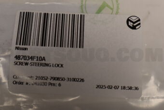 487034F10A Nissan SCREW-STEERING LOCK