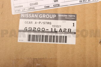 492001LA2B GEAR ASSY POWER STEERING