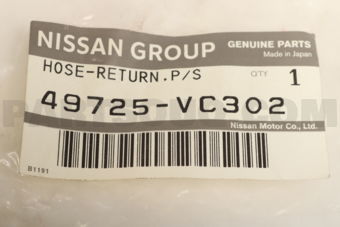 49725VC302 HOSE-RETURN,POWER STEERING