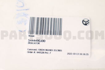 5444490J00 Nissan INSULATOR