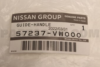 57237VW000 GUIDE-HANDLE ROD,SPARE WHEEL