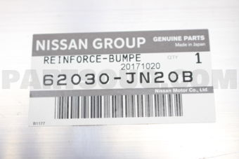 62030JN20B REINFORCE-FRONT BUMPER CENTER,INNE