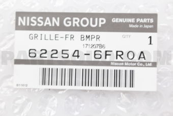 622546FR0A GRILLE-FRONT BUMPER
