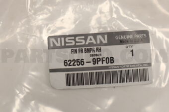 622569PF0B Nissan FINISHER FRONT BUMPER