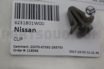 6231801W00 CLIP