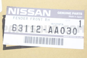 63112AA030 FENDER-FRONT RH