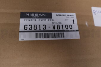 63813VB100 Nissan FENDER-OVER,FRONT LH