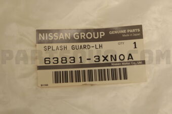 638313XN0A SPLASH GUARD LH