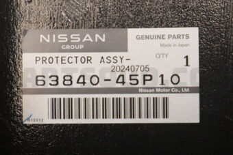 6384045P10 Nissan PROTECTOR-FRONT FENDER,FRONT RH