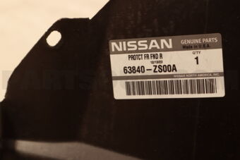 63840ZS00A PROTECTOR-FRONT FENDER,RH