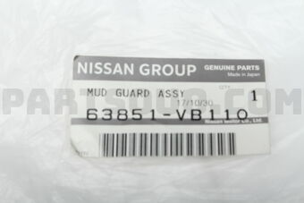 63851VB110 MUD GUARD ASSY