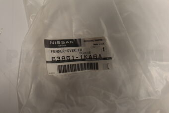 638611KA6A FENDER-OVER,FRONT LH