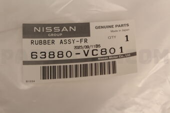 63880VC801 RUBBER ASSY-OVER FENDER,FRONT