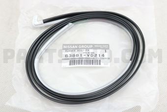 63881VD214 Nissan RUBBER ASSY-OVER FENDER,FRONT