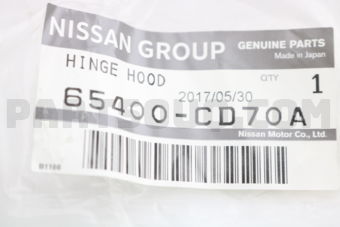 65400CD70A HINGE ASSY-HOOD RH