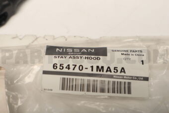 654701MA5A Nissan STAY ASSY-HOOD