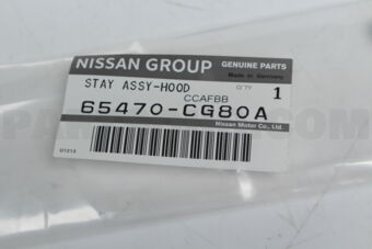 65470CG80A STAY ASSY-HOOD