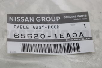 656201EA0A CABLE ASSY-HOOD LOCK CONTROL